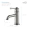 Kibi Victorian Single Handle Bathroom Vanity Sink Faucet with Pop Up Drain C-KBF1012BN-KPW100BN - alternate 3